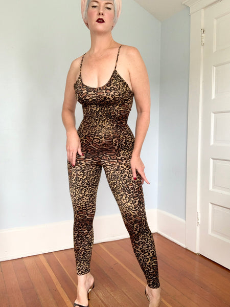 1970s “Frederick’s of Hollywood” Leopard Catsuit