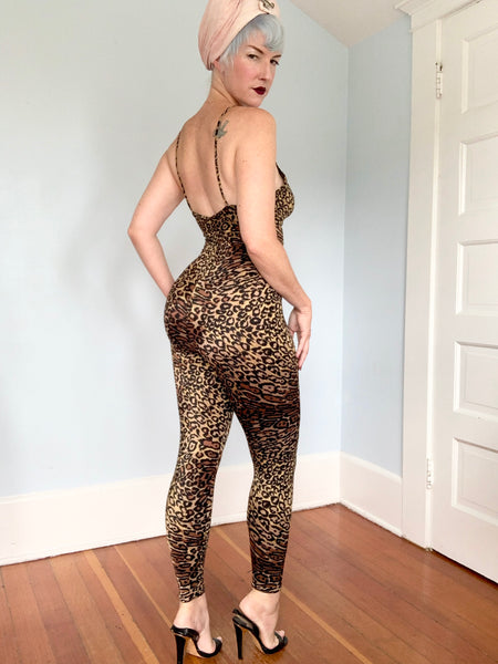 1970s “Frederick’s of Hollywood” Leopard Catsuit