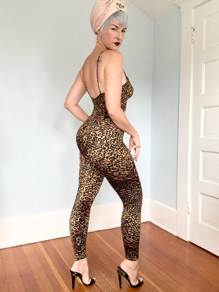 1970s “Frederick’s of Hollywood” Leopard Catsuit
