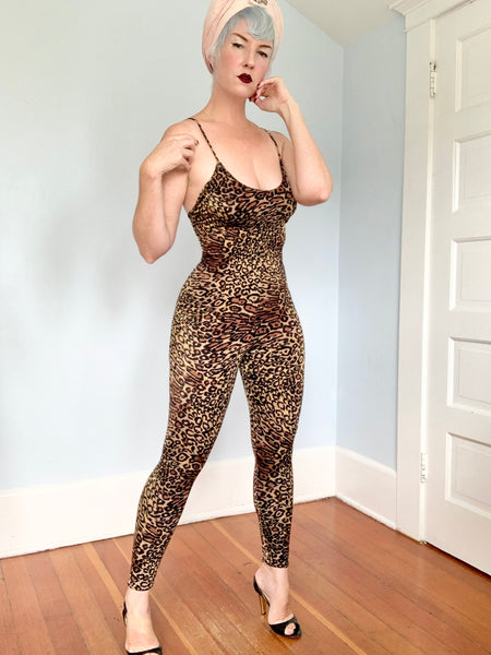 1970s “Frederick’s of Hollywood” Leopard Catsuit