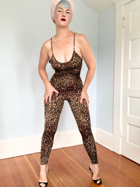 1970s “Frederick’s of Hollywood” Leopard Catsuit