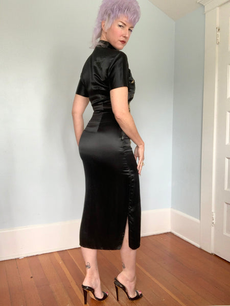1940s Custom Completely Handmade Silk Cheongsam