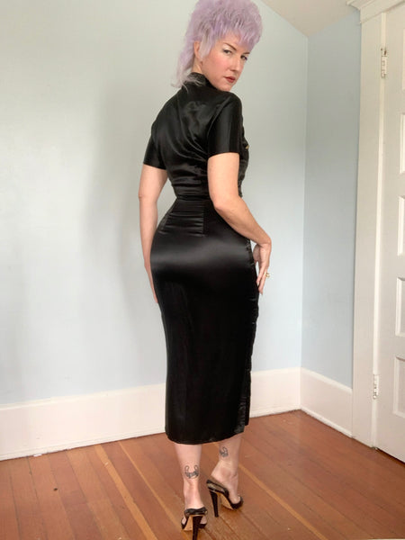 1940s Custom Completely Handmade Silk Cheongsam