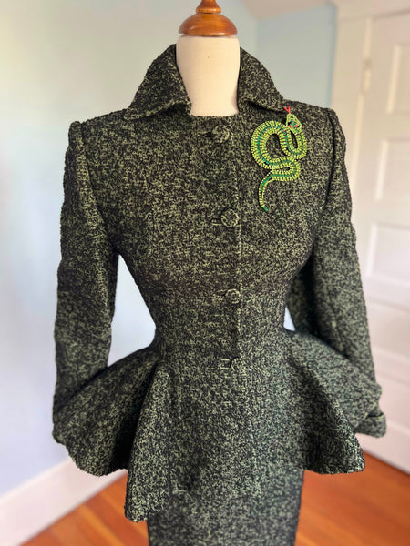 1950s “An Original Lilli Ann of San Francisco” Italian Wool Cocktail Suit