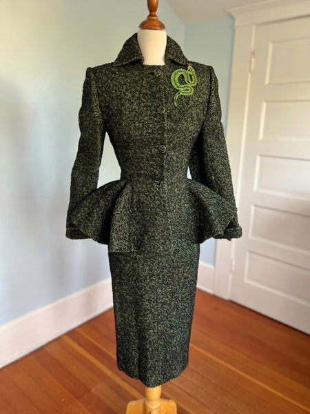 1950s “An Original Lilli Ann of San Francisco” Italian Wool Cocktail Suit