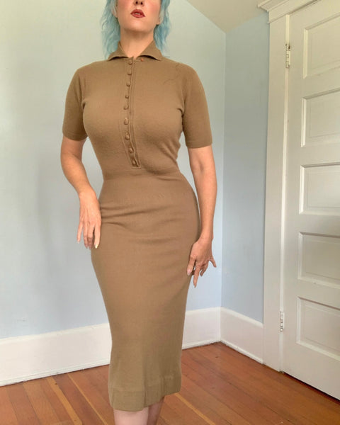 1950s Pure Cashmere Sweater Dress