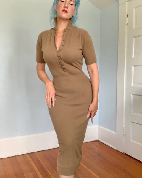1950s Pure Cashmere Sweater Dress