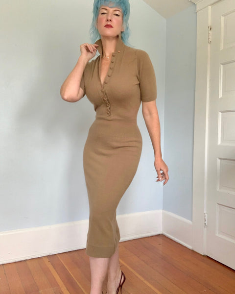 1950s Pure Cashmere Sweater Dress