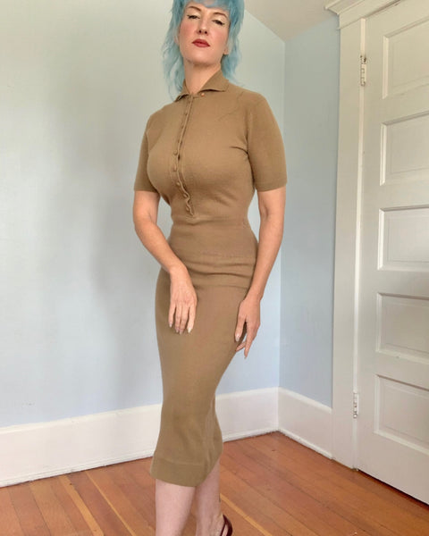 1950s Pure Cashmere Sweater Dress