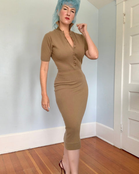 1950s Pure Cashmere Sweater Dress