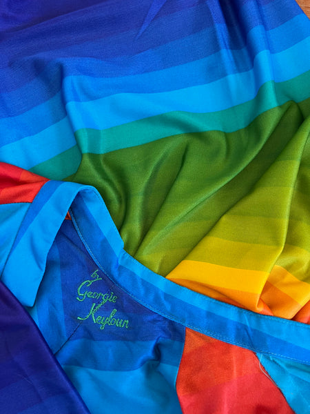 1970s “Georgie Keyloun” Rainbow Caftan