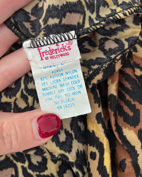1970s “Frederick’s of Hollywood” Leopard Catsuit
