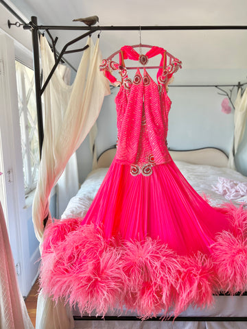 Custom Made Vintage Professional Ballroom Dancer Dress
