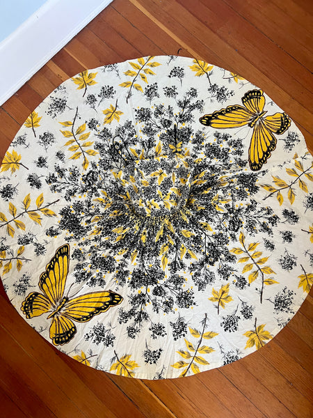 1950s Butterfly Novelty Print Cotton Sundress