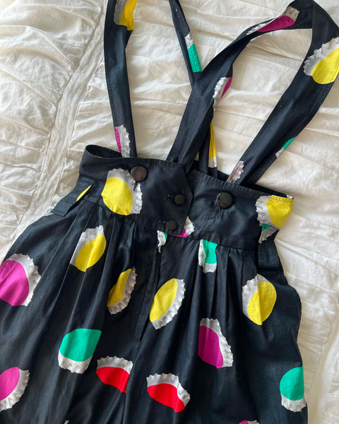 Italian 1980s “Oceano” Pinafore Jumpsuit