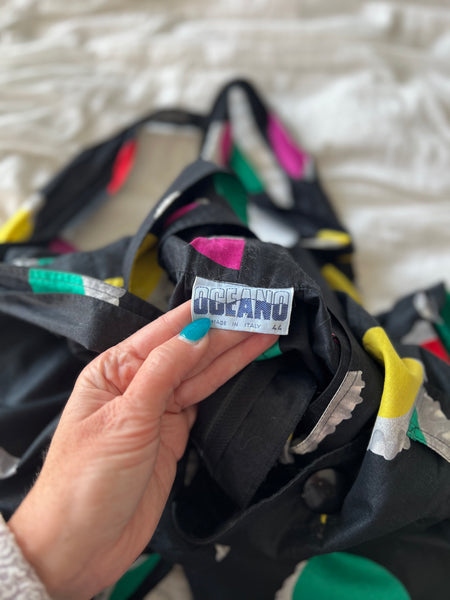 Italian 1980s “Oceano” Pinafore Jumpsuit