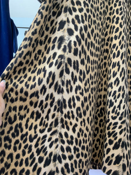 1970s French Leopard Trench Coat