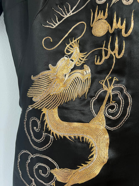 1940s Custom Completely Handmade Silk Cheongsam