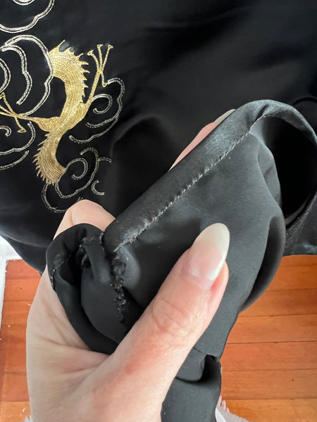 1940s Custom Completely Handmade Silk Cheongsam