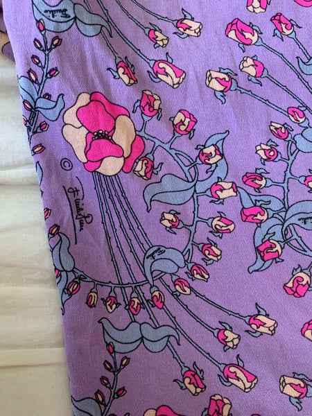 1960s Designer “Emilio Pucci” Silk Jersey Cocktail Dress