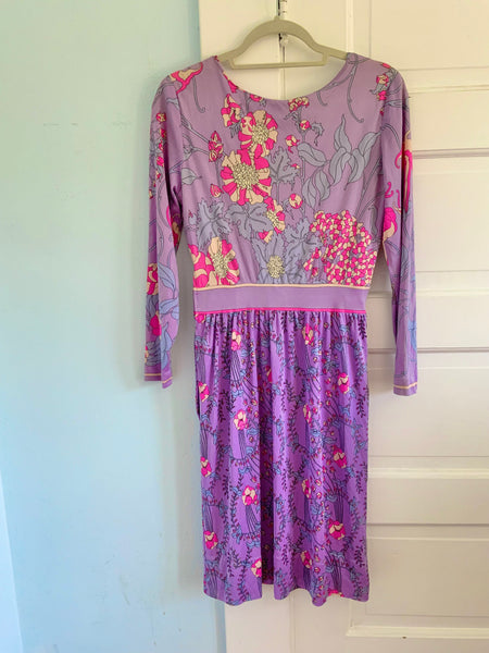 1960s Designer “Emilio Pucci” Silk Jersey Cocktail Dress