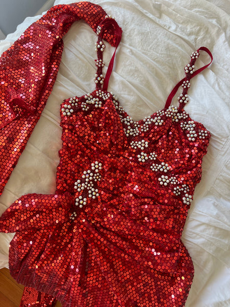 Vintage Custom Burlesque Gown