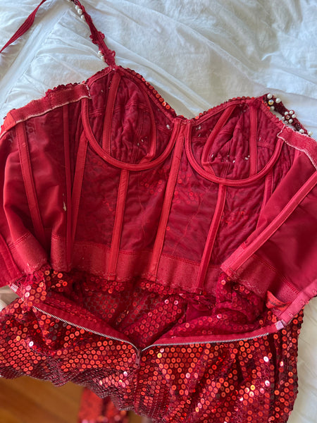 Vintage Custom Burlesque Gown