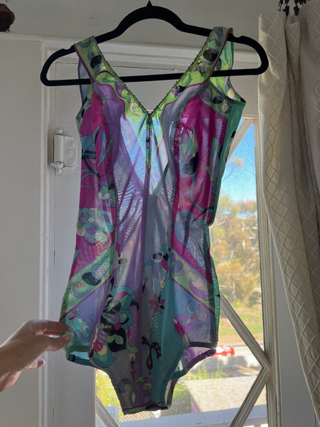 1969 “Emilio Pucci, Florence Italy” Sheer Lycra Swimsuit for “Saks Fifth Avenue, Italy”