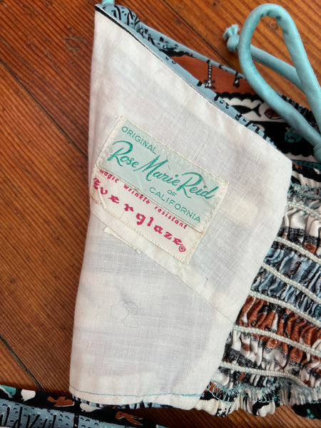 1955 “Emilio Pucci” for “Rose Marie Reid” 2 Piece Swimsuit