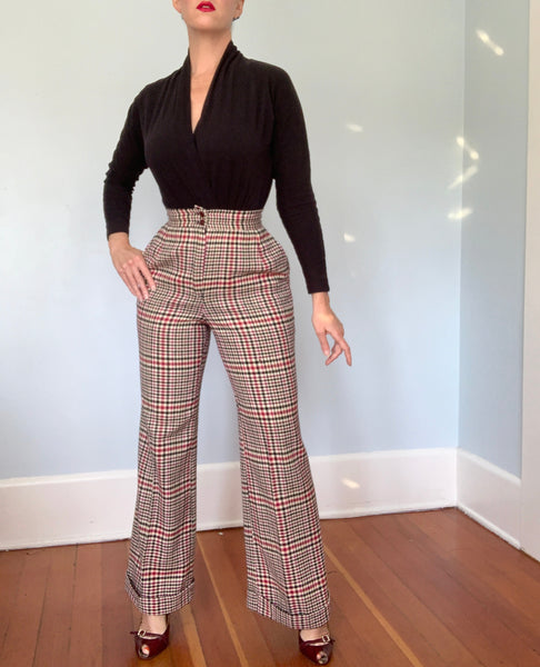 1970s Houndstooth 2 Piece Tailored Suit by “Tami Original of San Francisco”