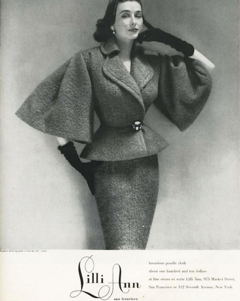 Documented 1952 “Lilli Ann” Poodlecloth Suit Jacket