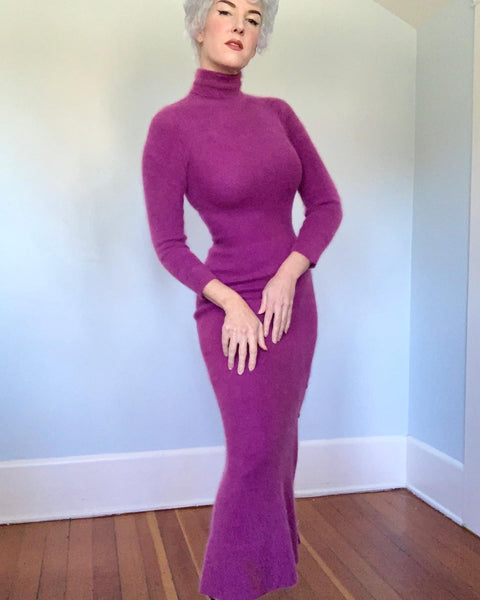 1960s Angora Sweater Dress
