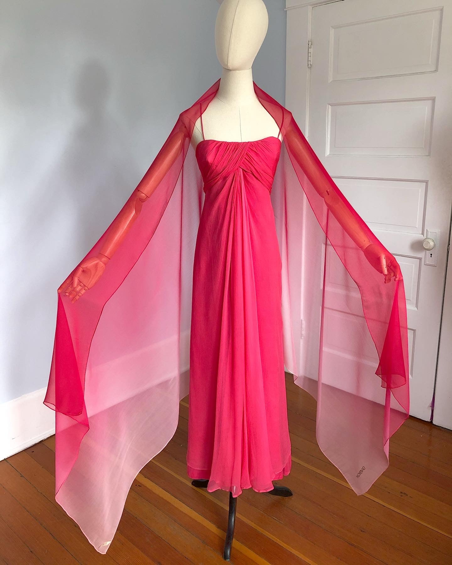 givenchy evening dress Crepe gown - red