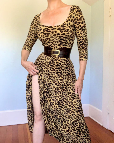 Norma Kamali Leopard Maxi Dress