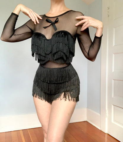 1960s Custom Made Fringed Dancer Suit