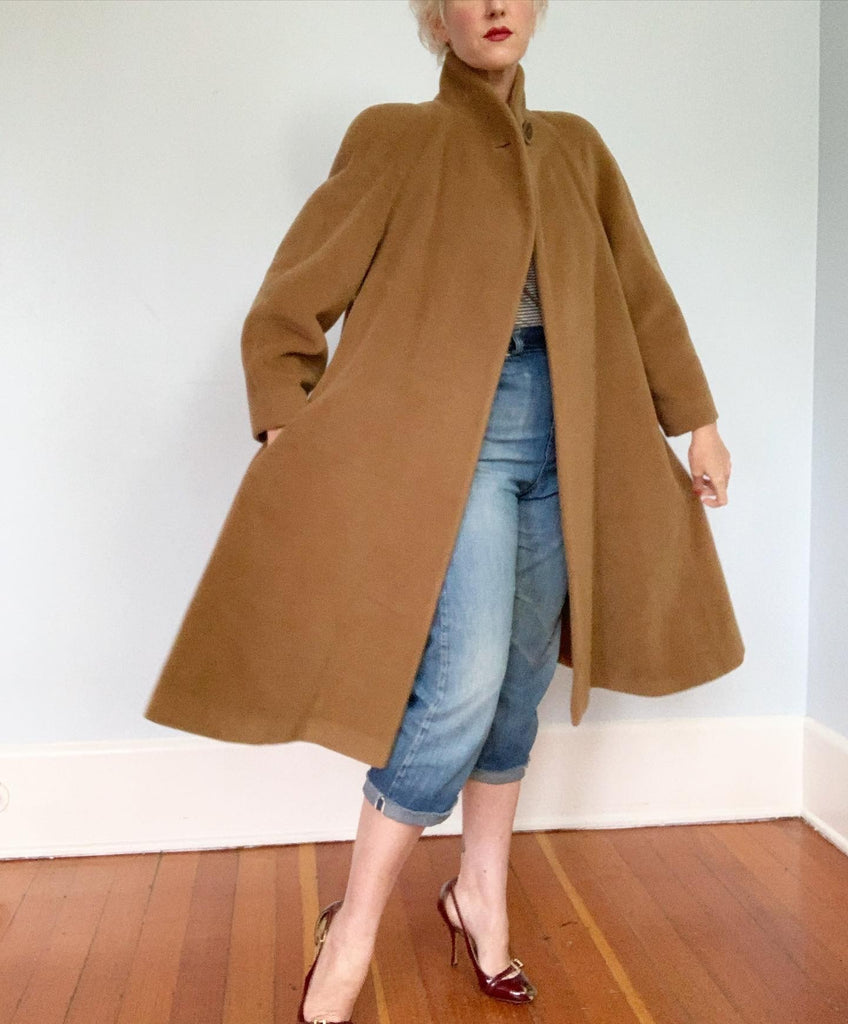 Wool on sale trapeze coat