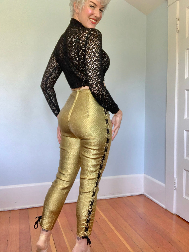 Buy Gold Trousers & Pants for Women by DREAM & DZIRE Online | Ajio.com