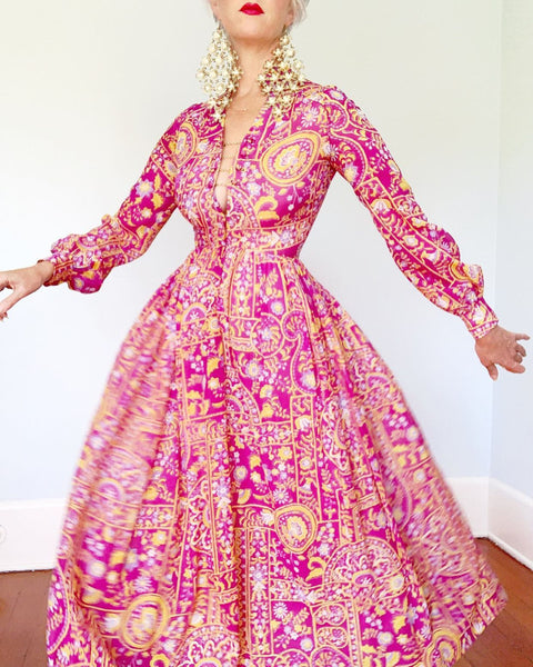 1960s Designer “Traina Boutique” Silk Mesh Dress & Matching Bra