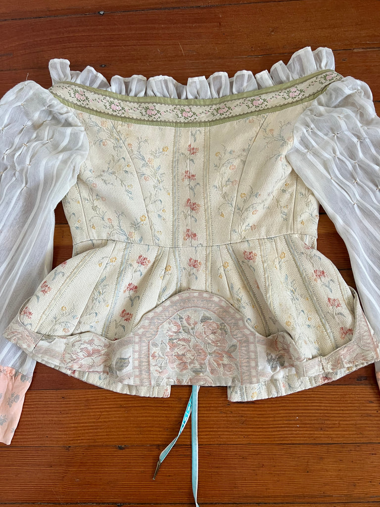 Custom Made by Hand Marie Antoinette Style Corset Bodice Blouse