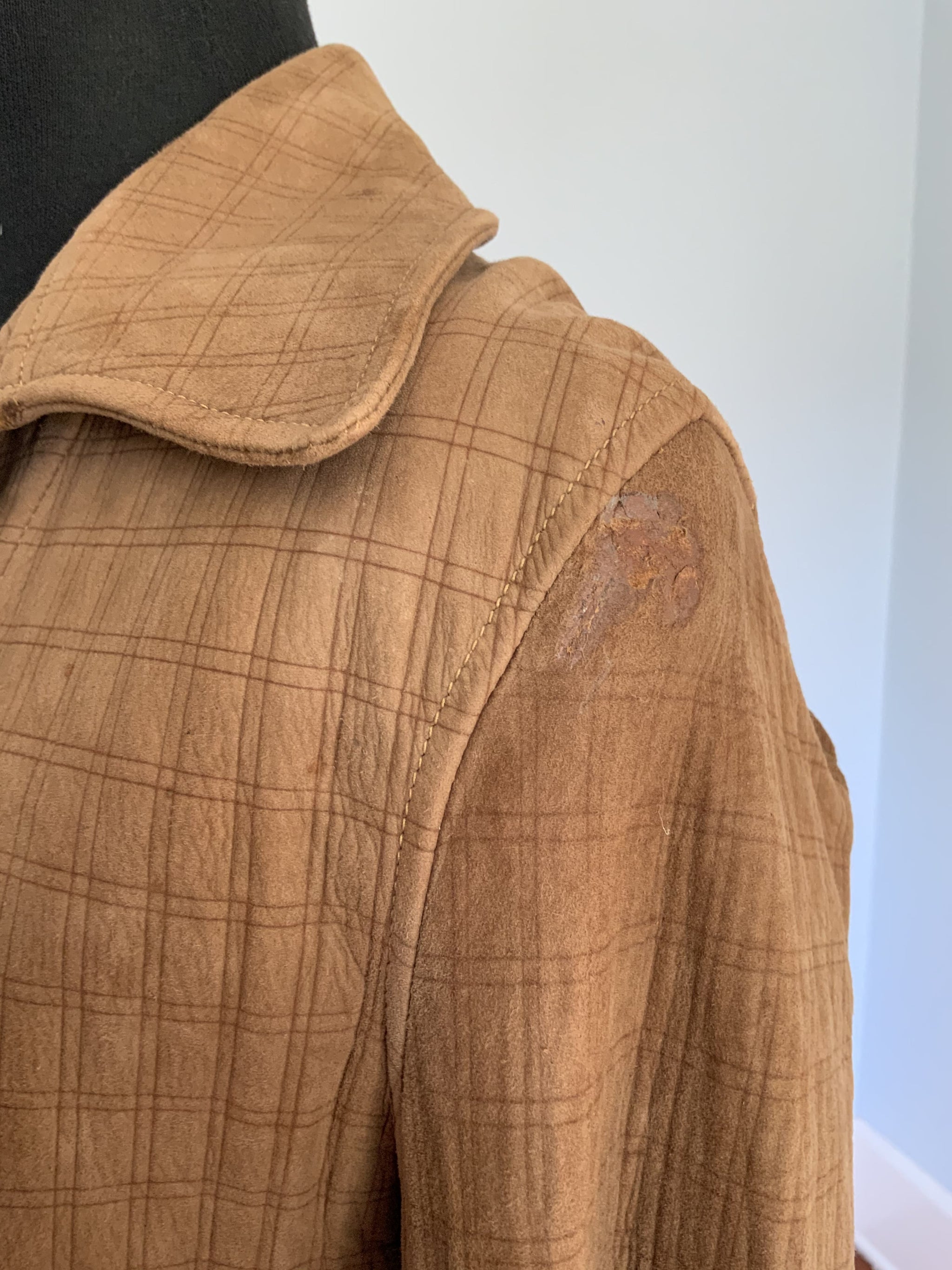 1930s Goatskin Suede Cossack Jacket with Side Cinch Buckles by